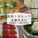 時短!ストック冷凍やさい 子供が野菜好きになる!フードプロセッサーとホットクック活用